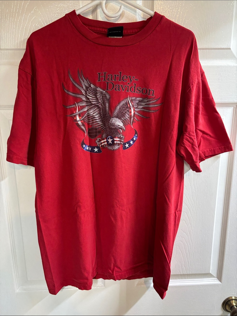 Harley-Davidson Red Eagle Chest Daytona Florida Graphic Tee Made USA Size XL